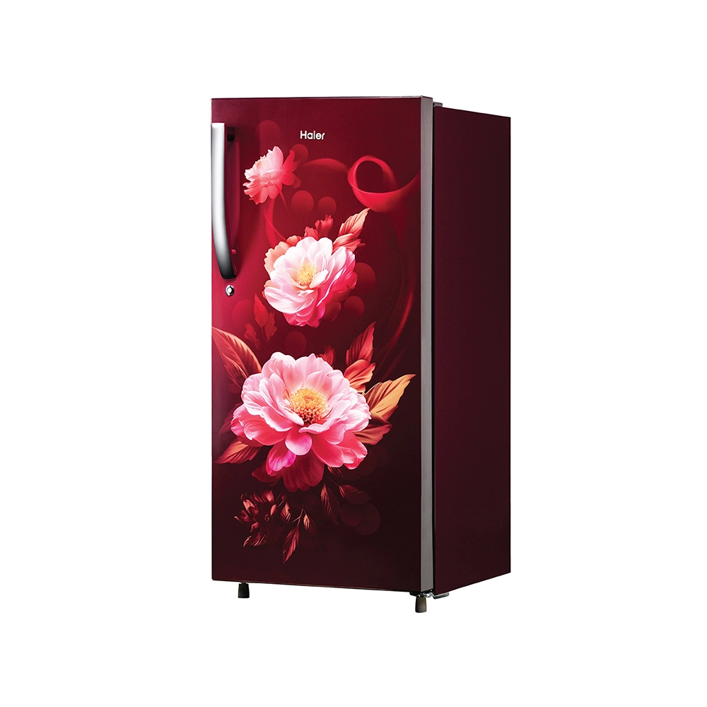 Haier 190L 2 Star Red Viola Single Door Refrigerator